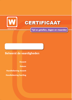 ERK - Tijd en Getallen - Dagen en Maanden - Certificaat