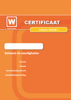 ERK - Lichaam - Uiterlijk - Certificaat